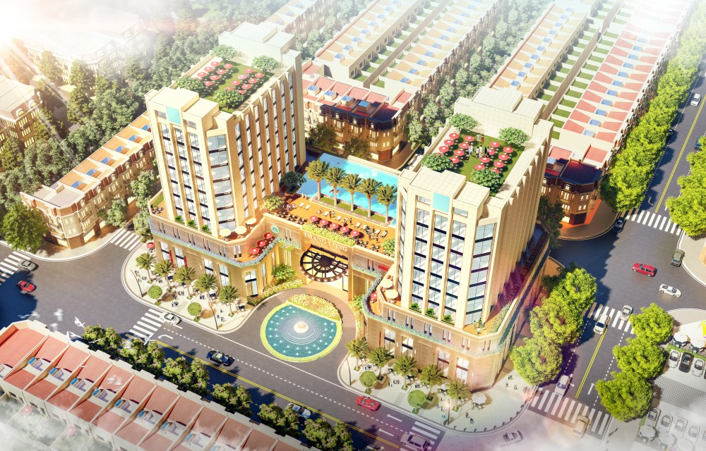 Phối cảnh dự án Thăng Long Central City Bàu Bàng